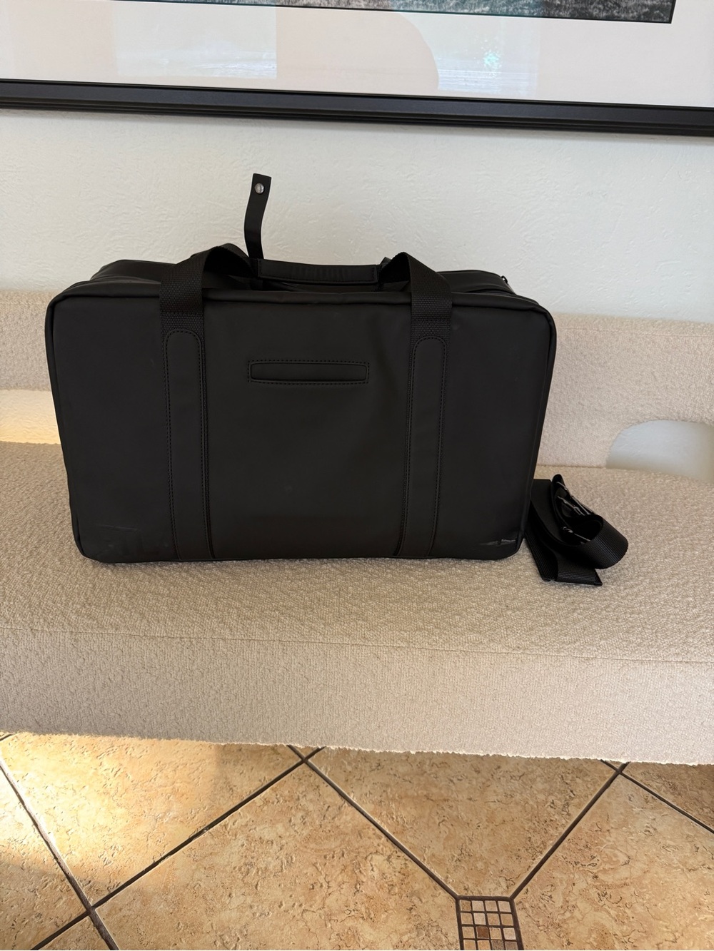 FTL brand. Black Men's Travel Duffel Bag - Sleek Carryall